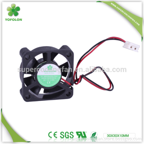 30x30x10mm 5V mini fan with high flow 12V electric toy cooling fan
